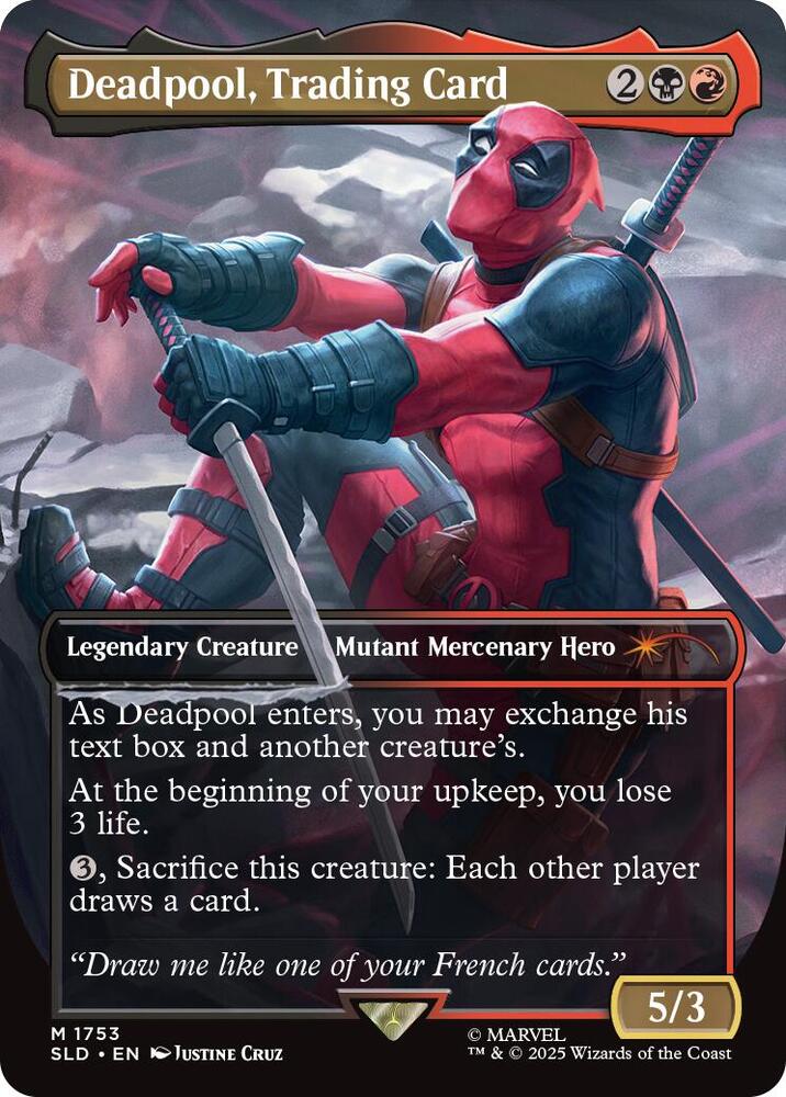 Deadpool, Trading Card - 1753 Secret Lair Drop Series