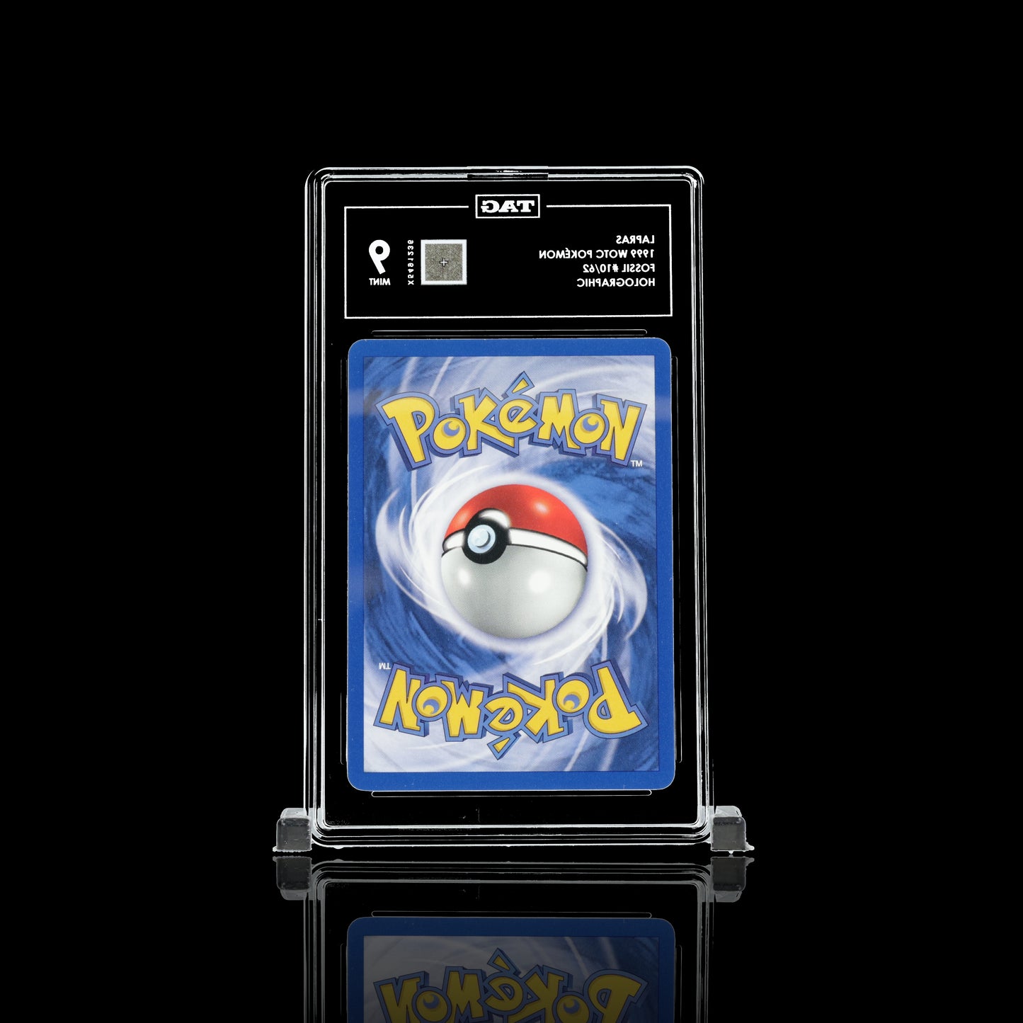 Lapras #10 1999 Pokemon Fossil TAG Grading 9 MINT