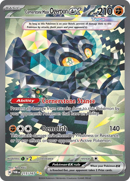 Cornerstone Mask Ogerpon EX SIR - 215 TWM