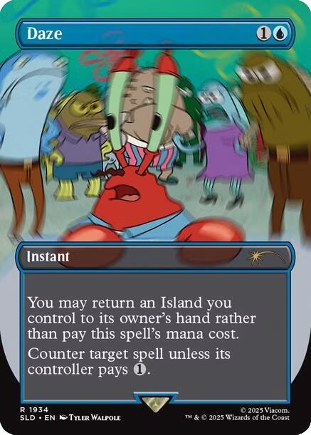 Daze Spongebob FOIL - 1934 Secret Lair Drop