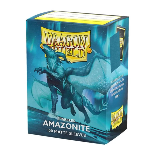 Dragon Shield - Matte Sparkles Standard Size Sleeves 100pk - Amazonite