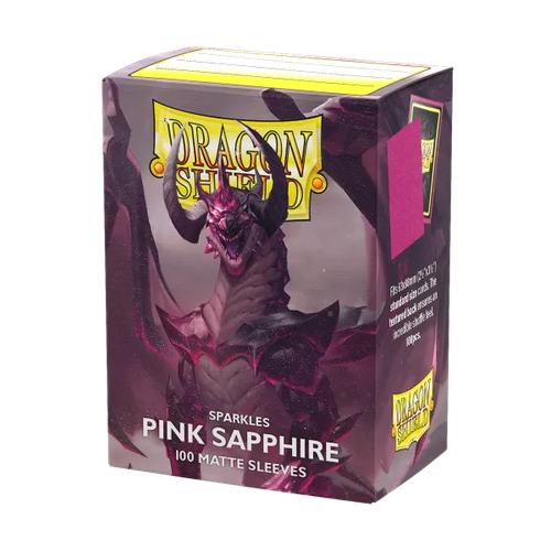 Dragon Shield - Matte Sparkles Standard Size Sleeves 100pk - Pink Sapphire