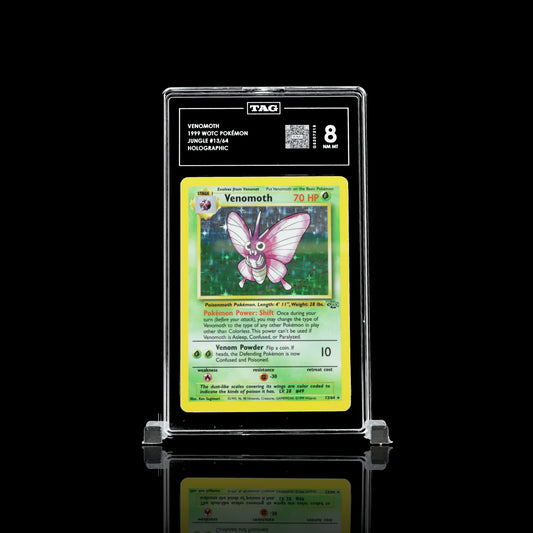 Venomoth #13 1999 Pokemon Jungle TAG Grading 8 NM-MT