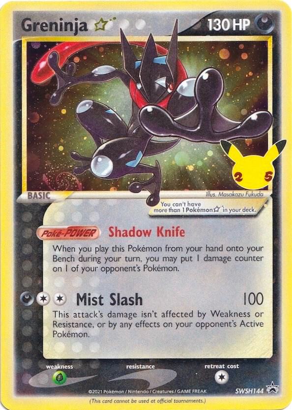 Greninja Gold Star - SWSH144 Black Star Promo