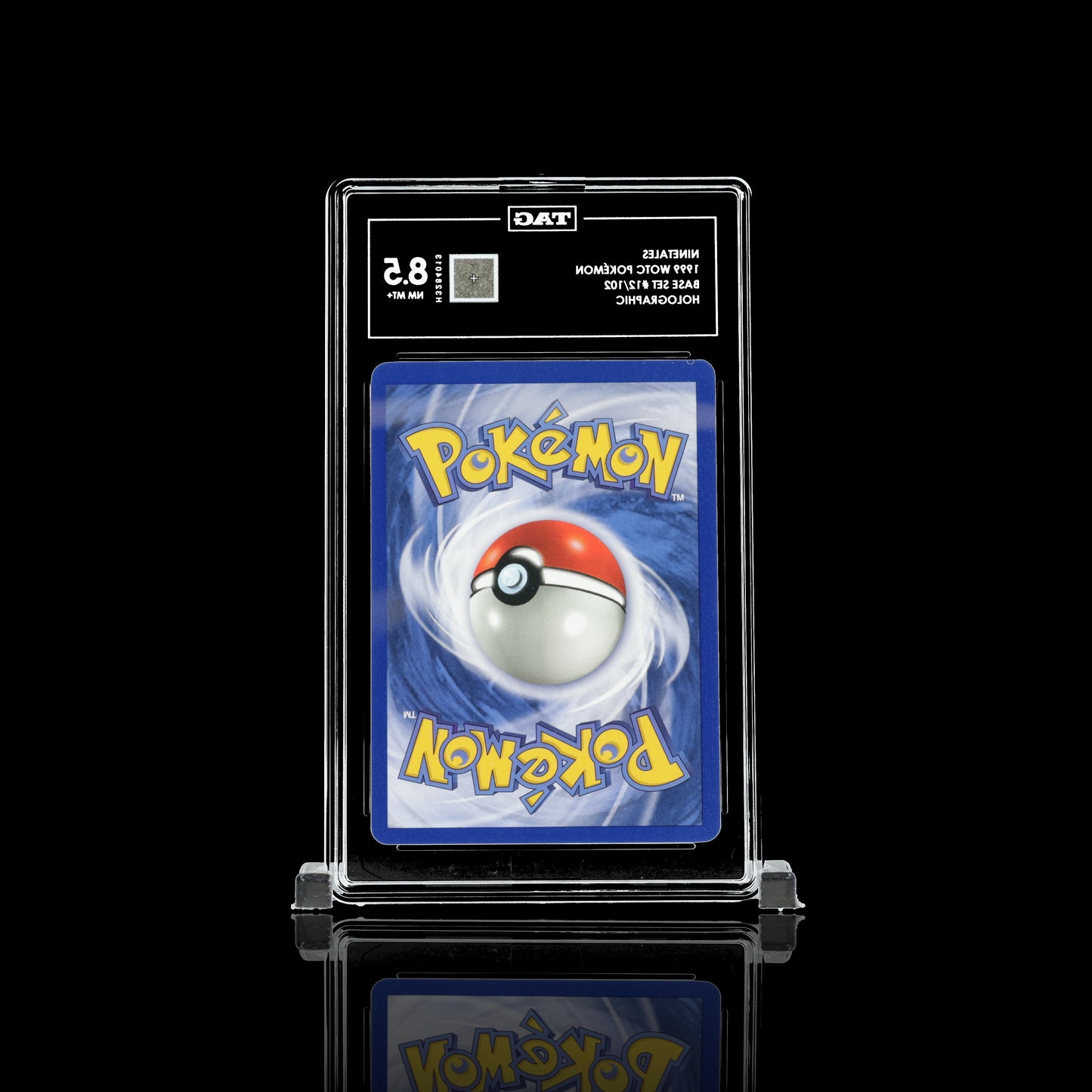 Ninetales #12 1999 Pokemon Base Set TAG Grading 8.5 NM-MT+
