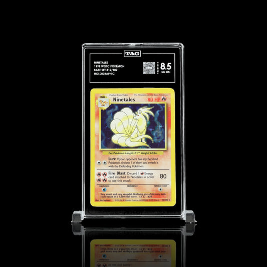 Ninetales #12 1999 Pokemon Base Set TAG Grading 8.5 NM-MT+