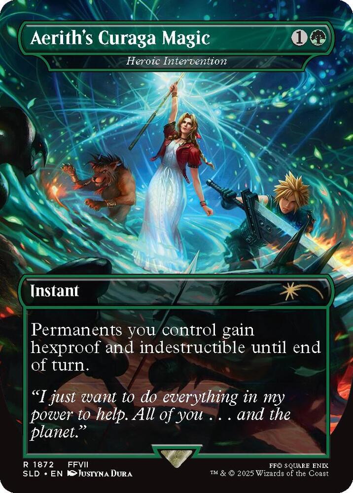 Aerith's Curaga Magic - Heroic Intervention JAPANESE - 1872 SLD