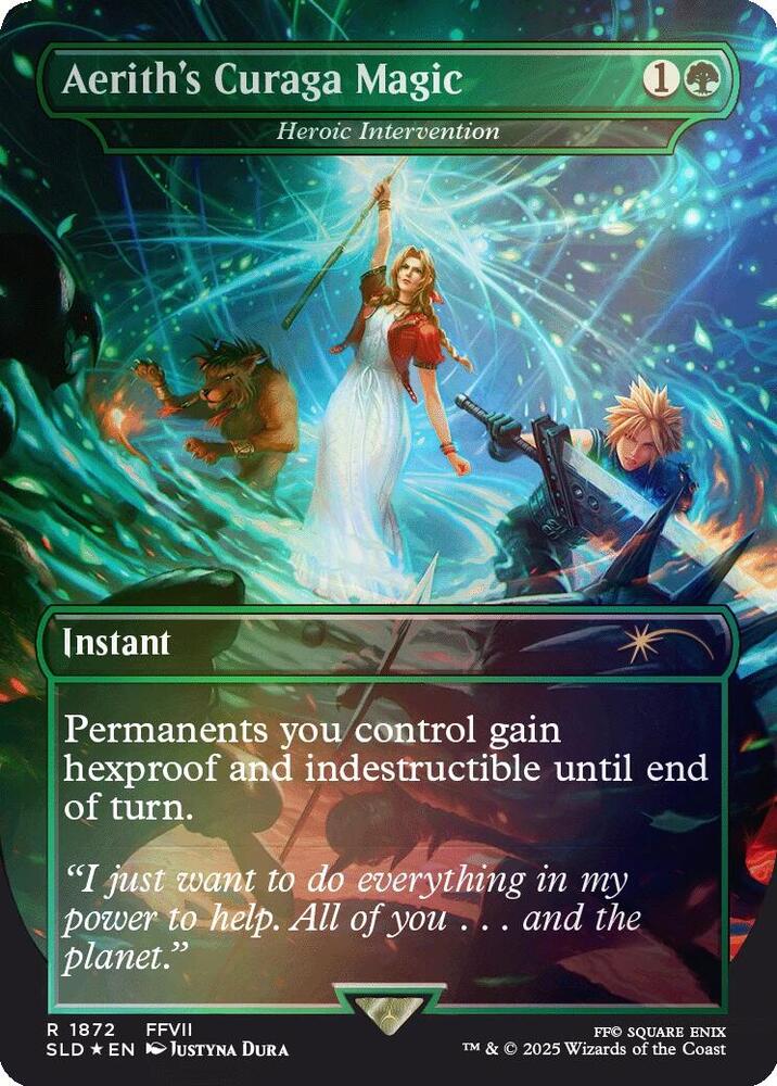 Aerith's Curaga Magic - Heroic Intervention JAPANESE - 1872 SLD