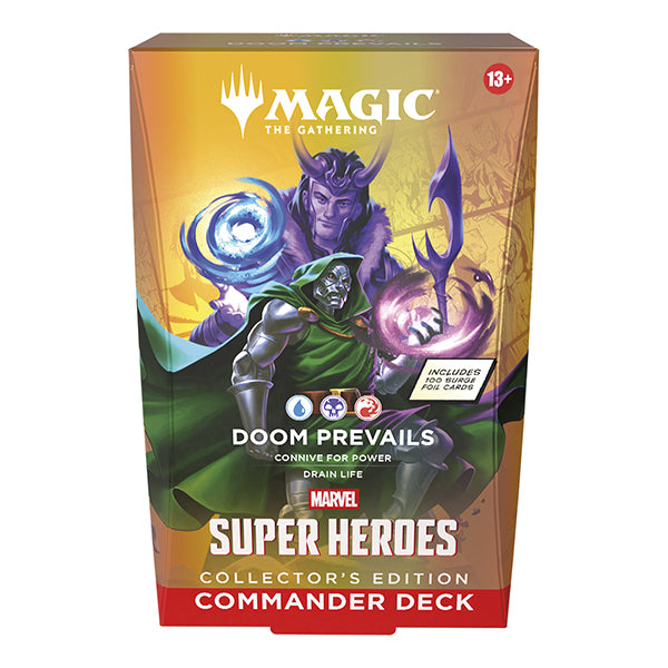 Marvel Super Heroes Collector Commander Deck Set of 4