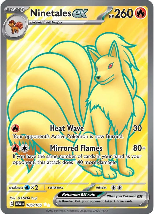 Ninetales EX (Full Art) - 186 MEW