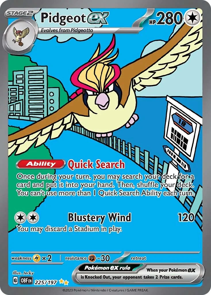 Pidgeot EX SIR - 225 OBF