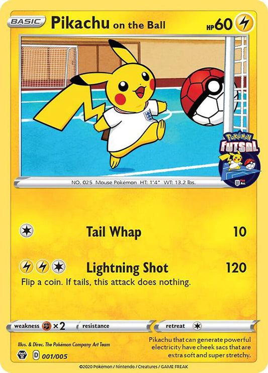 Pikachu on the Ball - 001 Pokemon Futsal