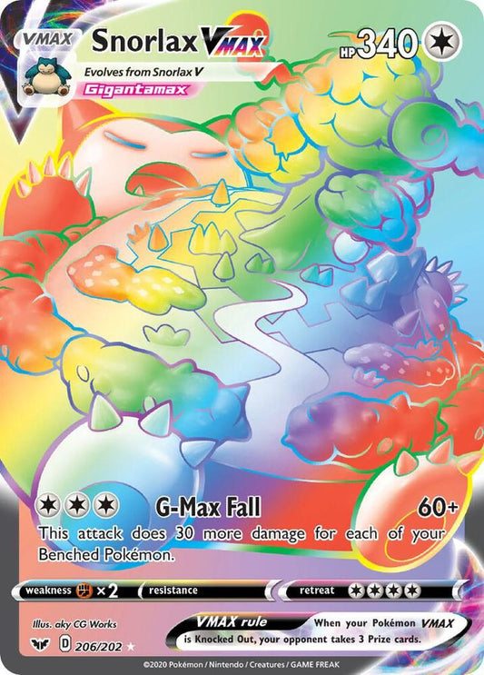 Snorlax VMAX (Secret) - 206 SWSH01