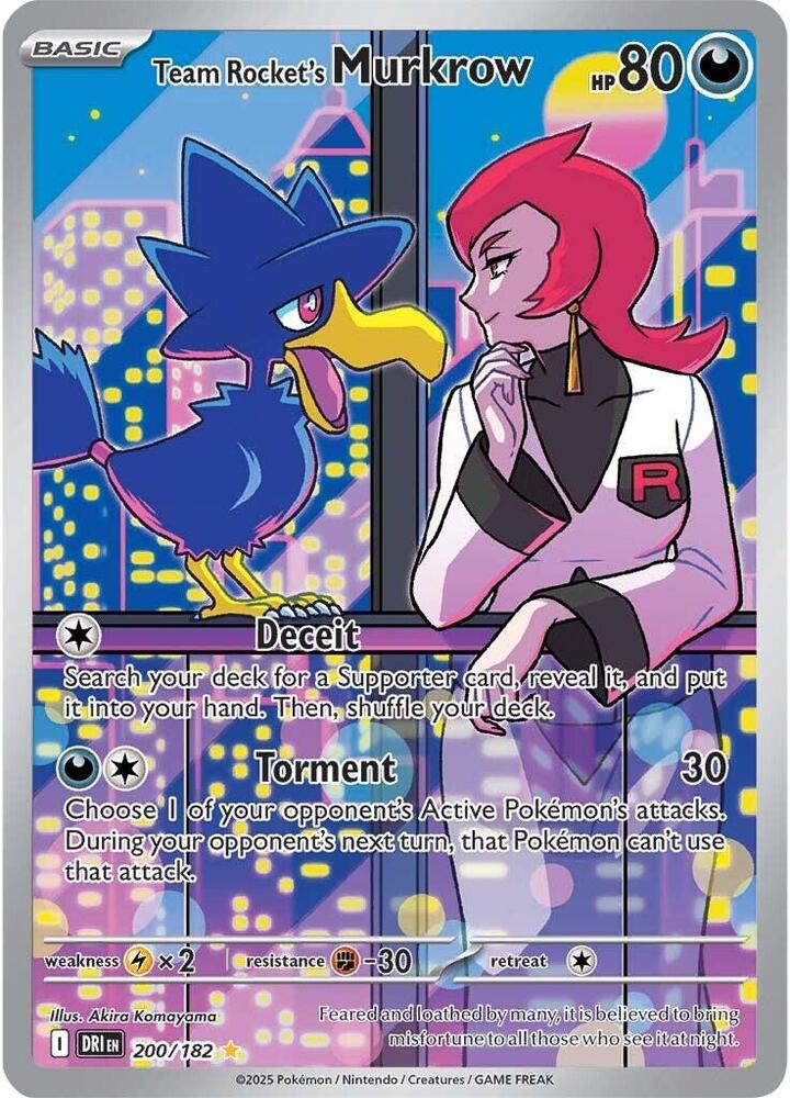 Team Rocket's Murkrow IR 200/182 DRI