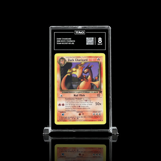 Dark Charizard #21 2000 Pokemon Team Rocket TAG Grading 8 NM-MT