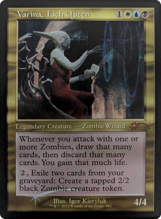 Varina, Lich Queen Retro Frame FOIL - 861 Secret Lair Drop Series