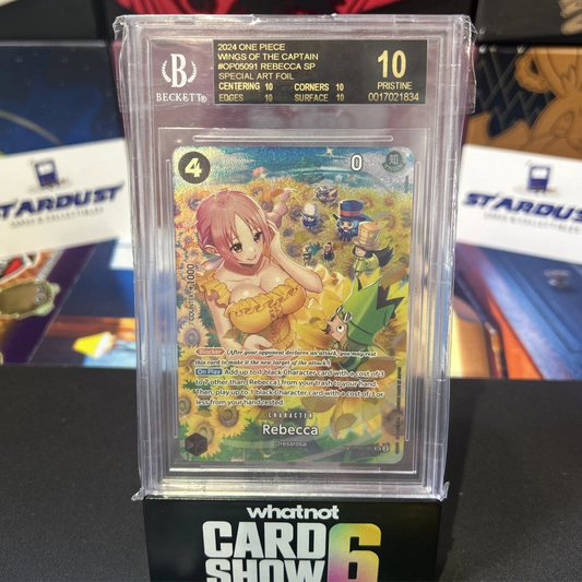 Beckett Grading PRISTINE 10 Rebecca One Piece Wings of The Captain OP05-091 SR
