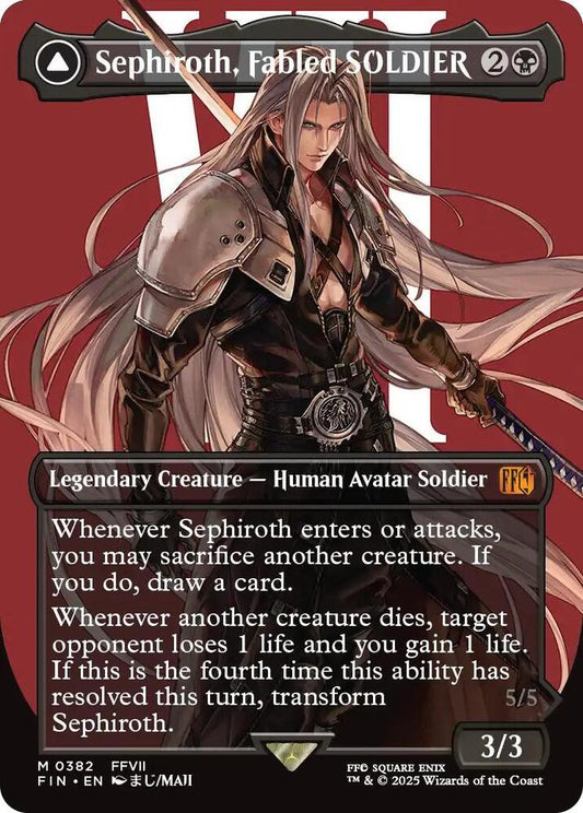 Sephiroth, Fabled SOLDIER (Borderless) - 0382 FIN