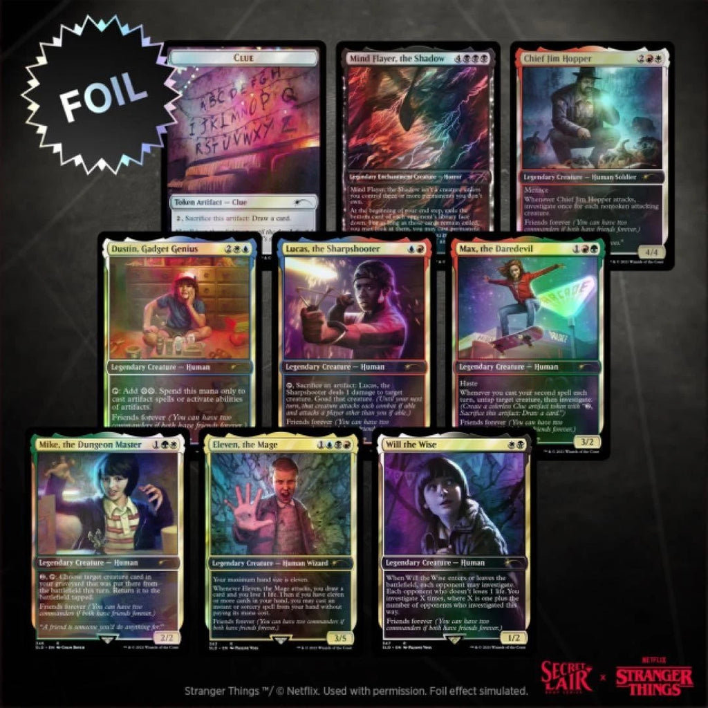 Magic: The Gathering Secret Lair x Stranger Things Secret Lair Foil Edition OPEN